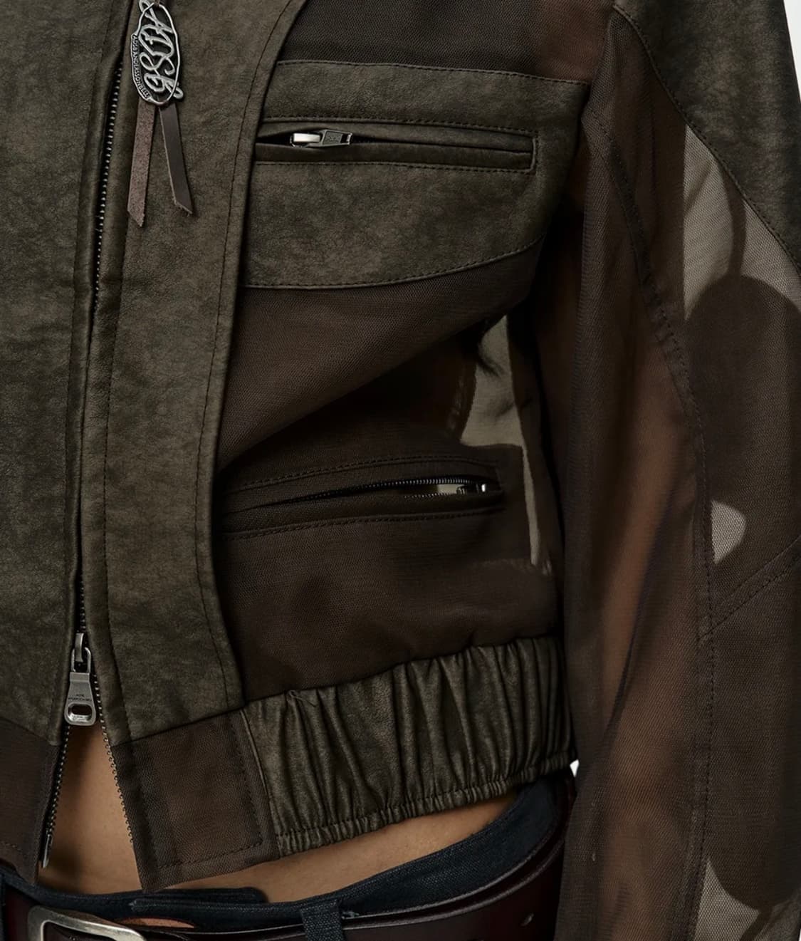 앤더슨벨 시어 라이더 자켓awa758w(khaki) 상품이미지2