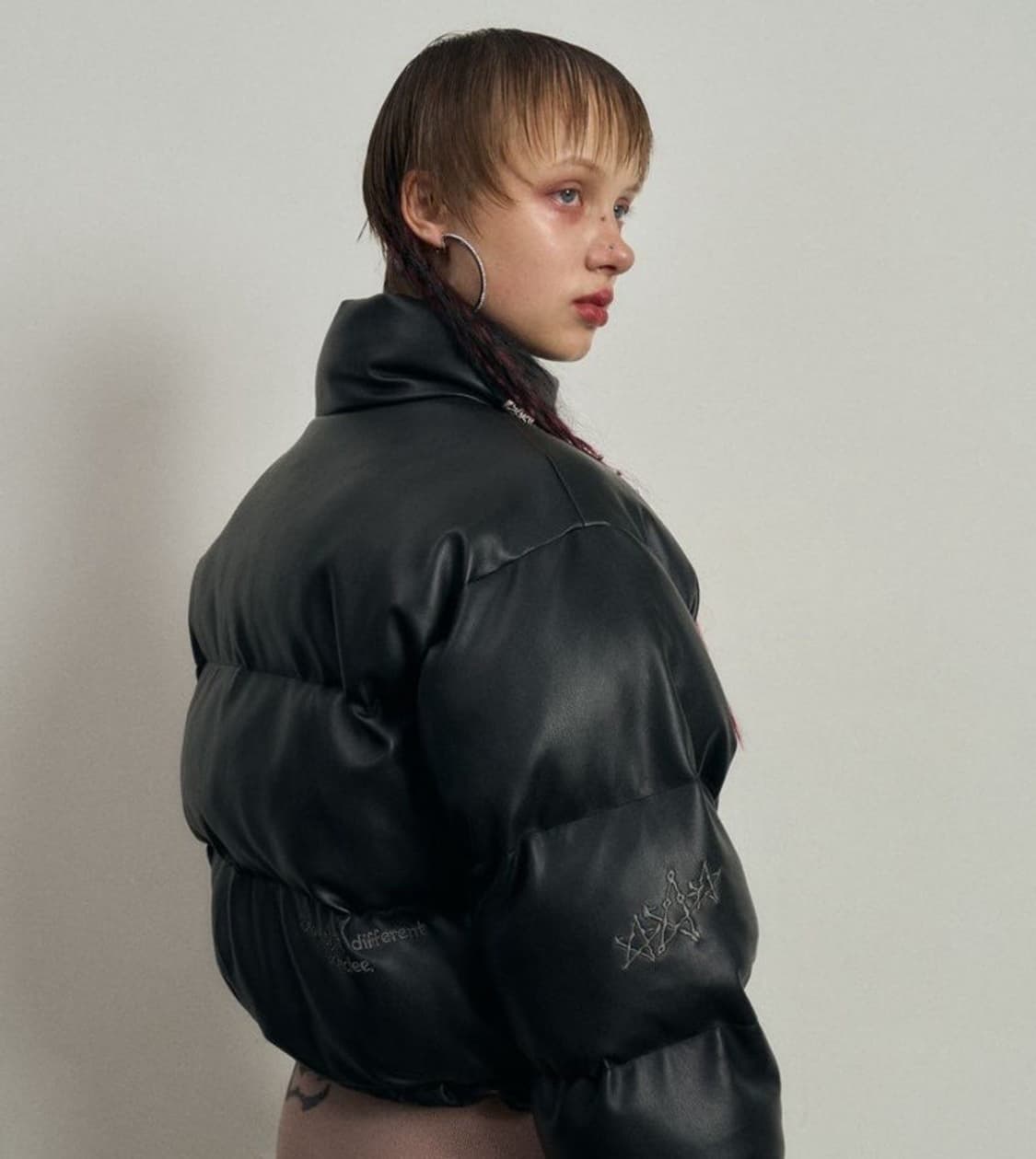 배디 레더 숏패딩 상품이미지4