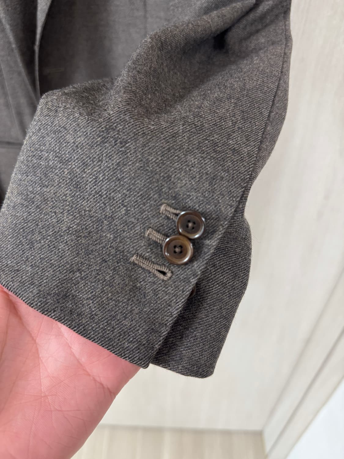 유나이티드 애로우즈 상위 라벨 소버린하우스 다크브라운 플란넬 수트 52 상품이미지5