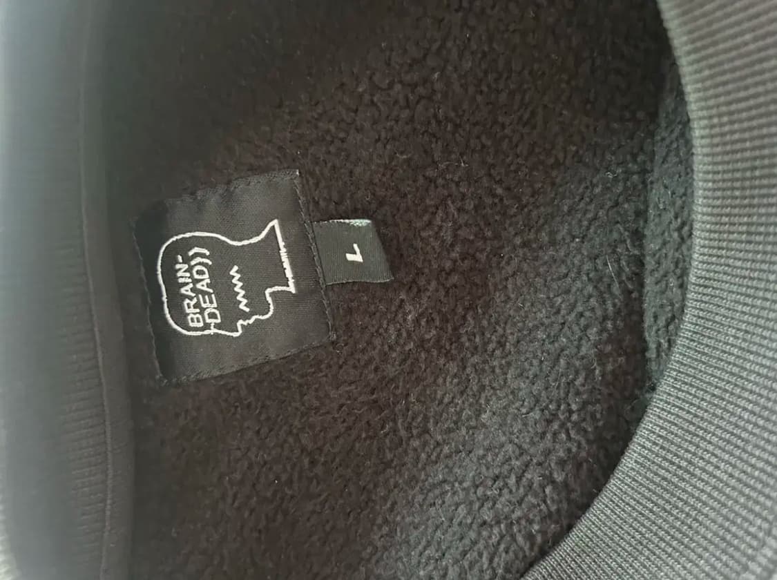 브레인데드 맨투맨  블랙 L 상품이미지4