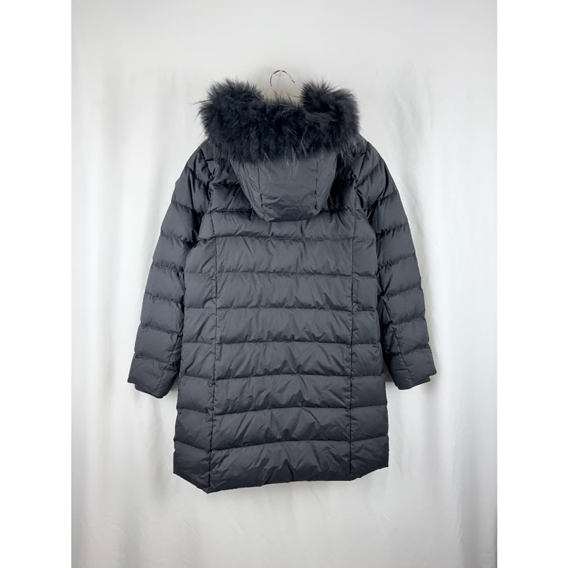 (90) 닥스 우먼스 라쿤퍼 구스다운 롱 패딩 블랙 상품이미지6