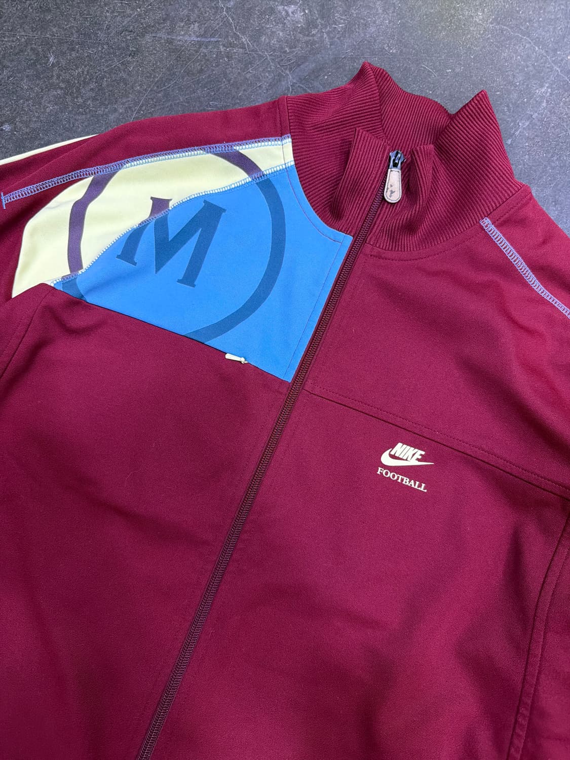 나이키 올드스쿨 메트로폴리탄 풋볼져지 트랙탑 버건디 XXL 상품이미지3