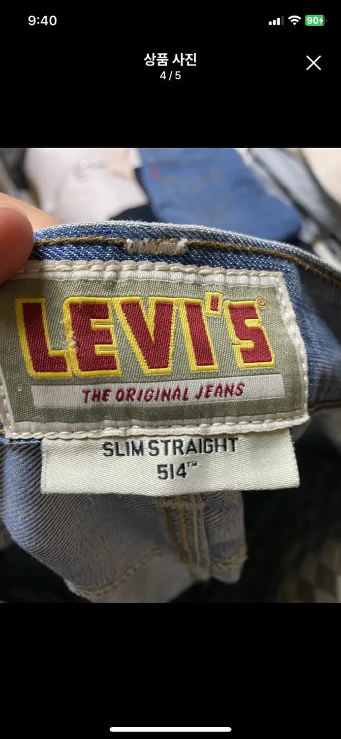 [LEVIS] 리바이스 514 슬림스트레이트 34사이즈 상품이미지4