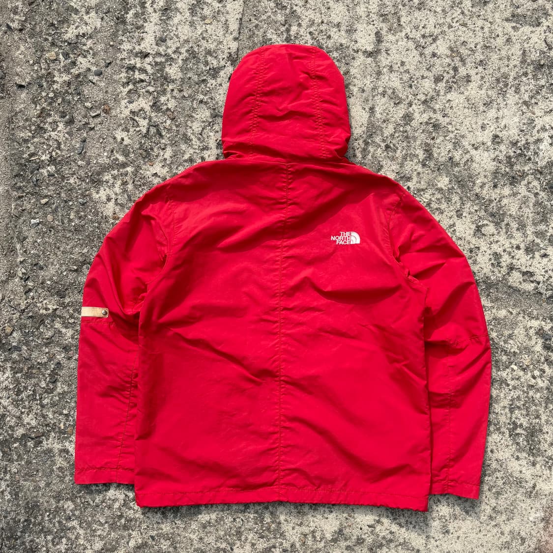 (XL) 노스페이스 등산용 레드 바람막이 자켓 made in USA 상품이미지3