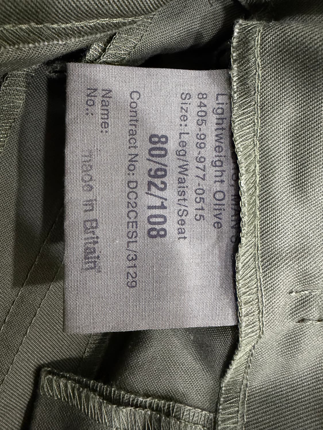 (민트급)영국군 퍼티그팬츠 32-34 상품이미지7