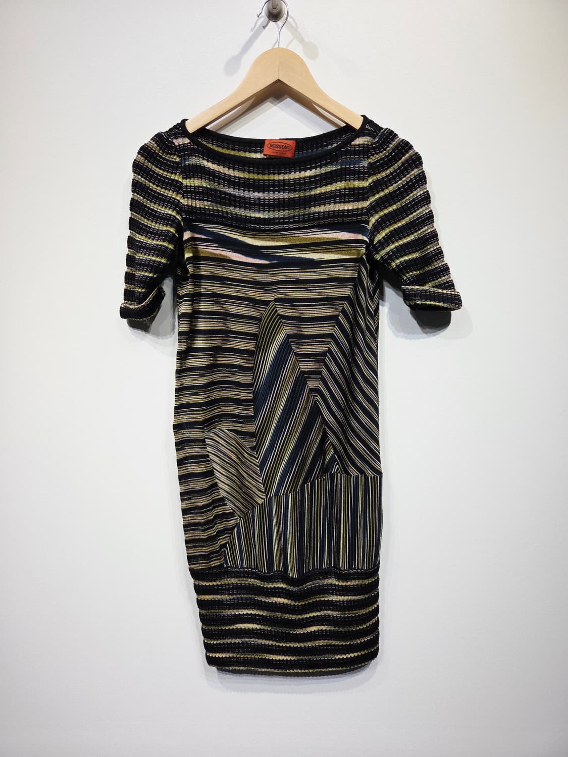 MISSONI 미쏘니 이태리 멀티 스트라이프 니트 원피스 상품이미지2