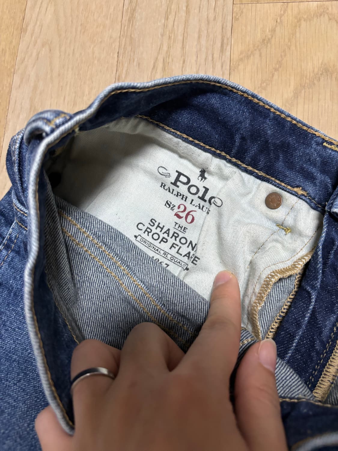 Polo Ralph Lauren 샤론 크롭 플레어 데님 상품이미지5