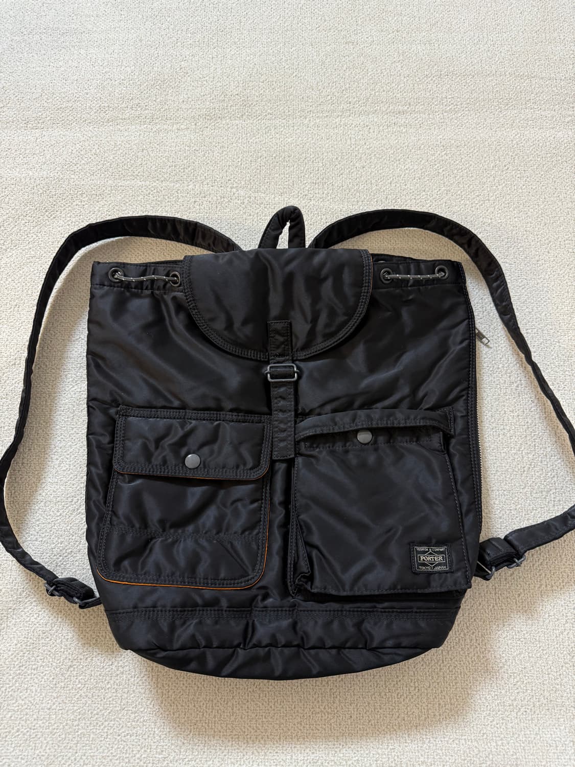 정품 PORTER 포터 탱커 백팩 럭색 블랙 상품이미지1