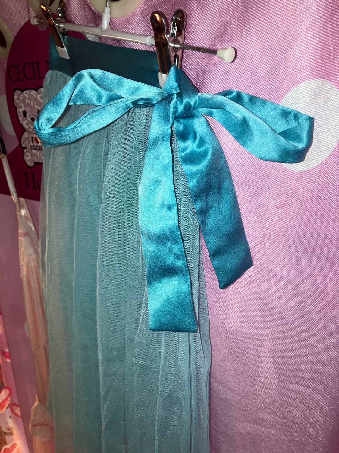 jpn 민트 블루 시어 에이프런 상품이미지3