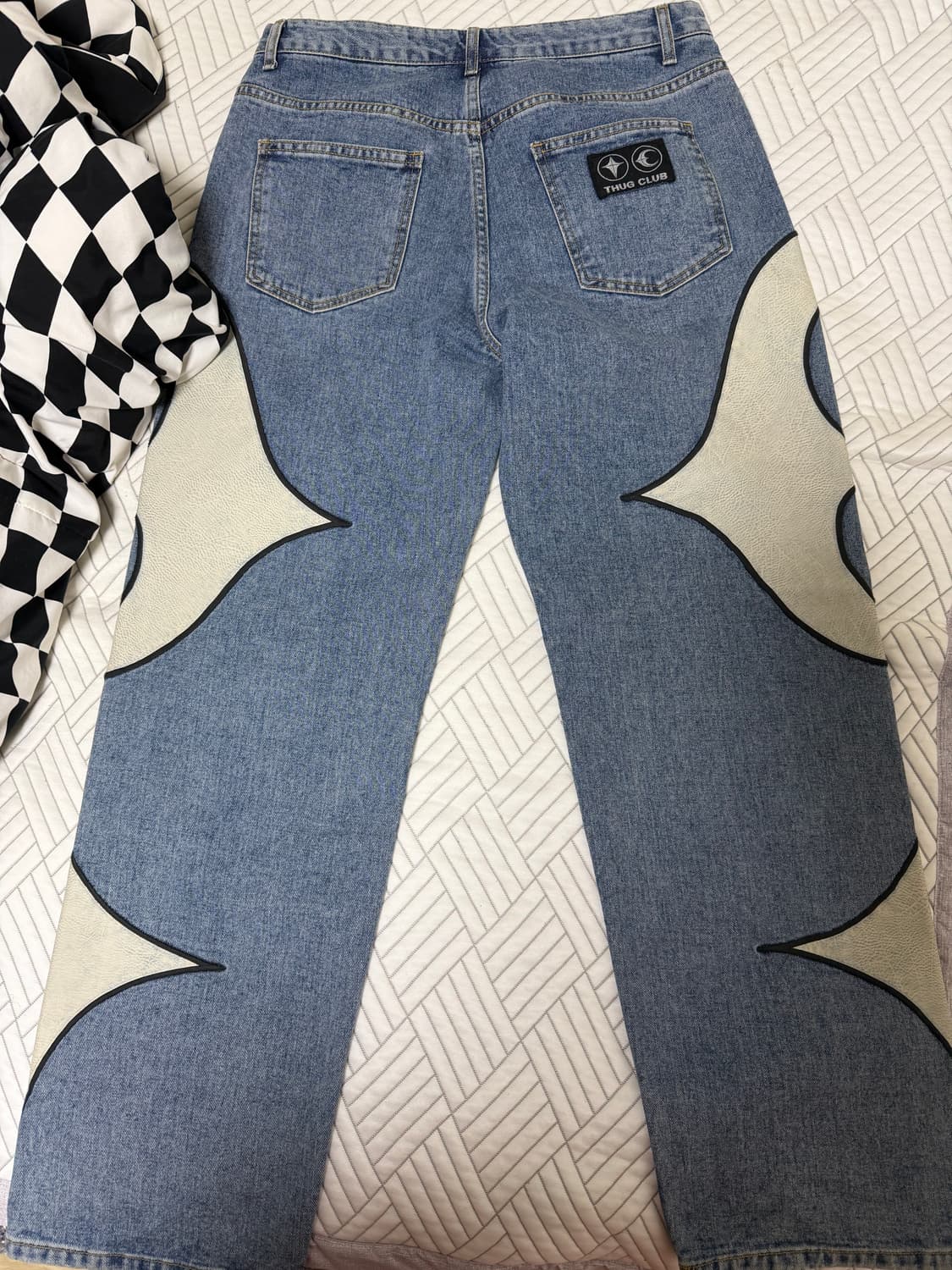 떠그클럽 x HBX 별주 레더팬츠 3사이즈 상품이미지2