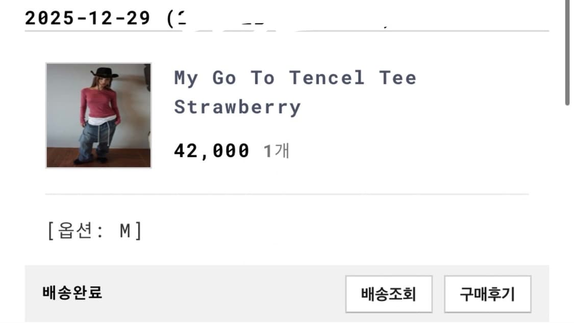 스컬프터 my go to tencel tee strawberry M 상품이미지3