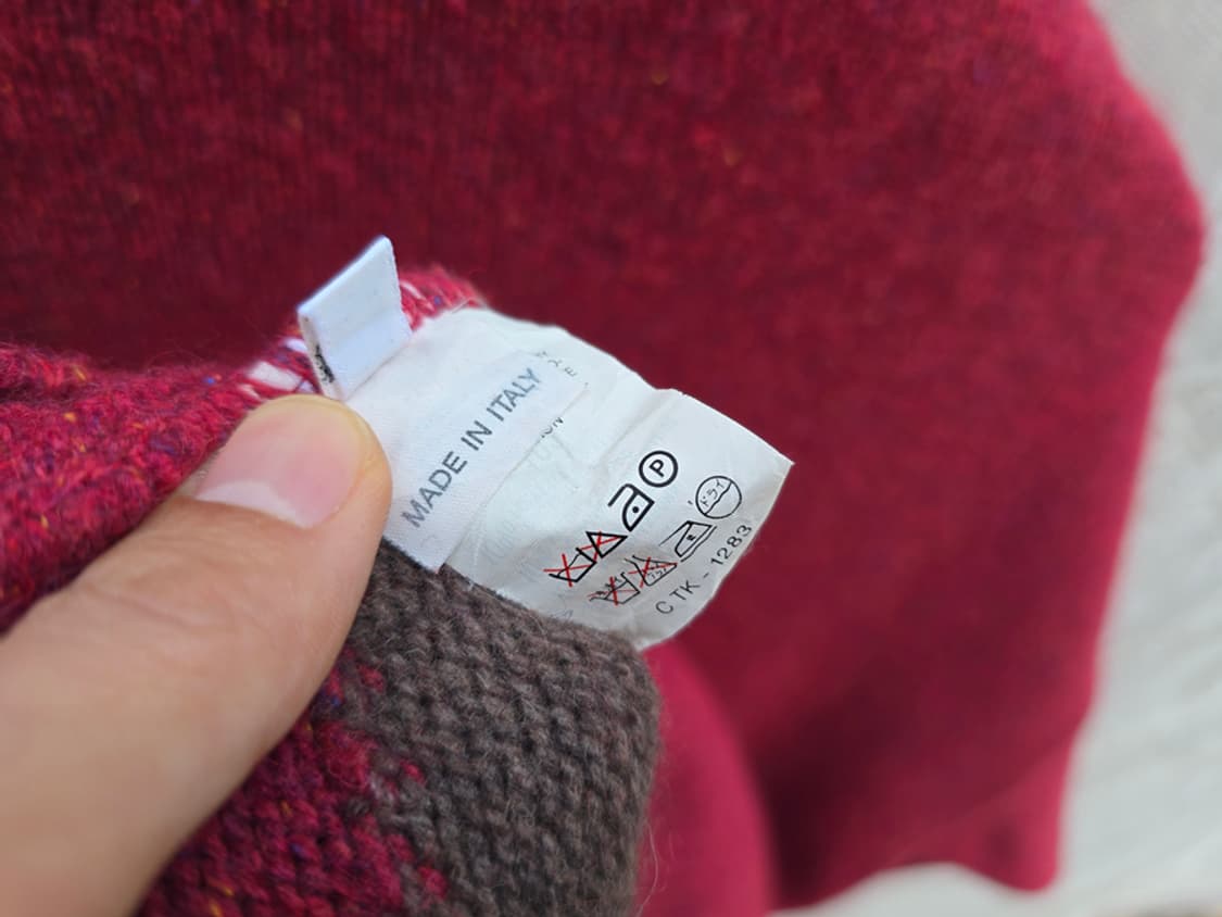 페니 풀 아가일 가디건 (made in italy) 상품이미지6