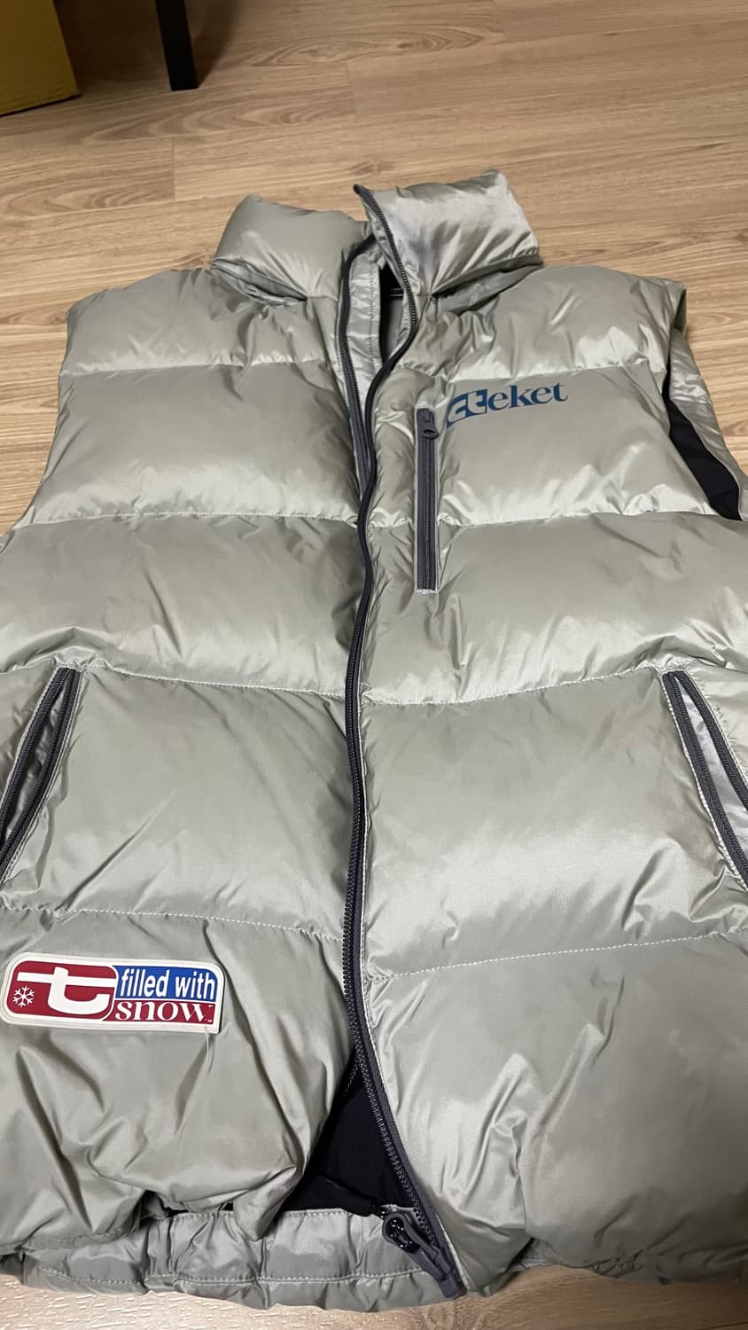 테켓 스노우볼 다운 베스트 그레이 상품이미지2