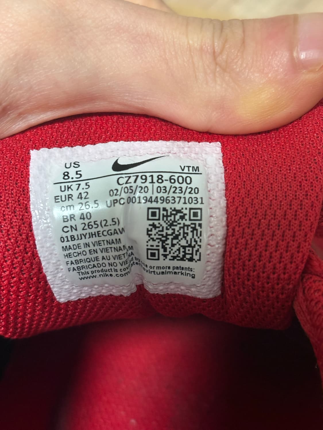 나이키 에어맥스 90 레드 265mm 상품이미지5