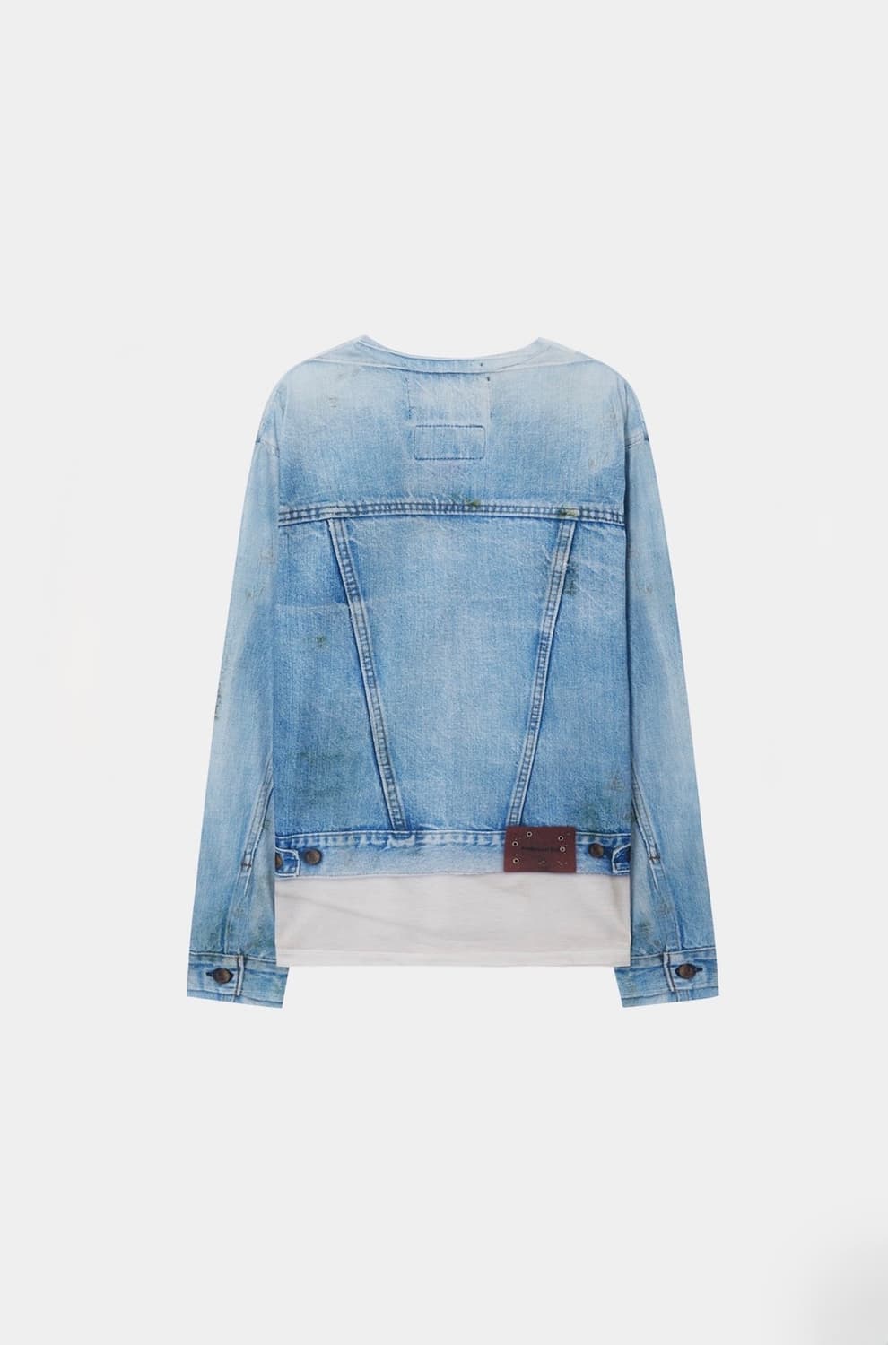 UNISEX DENIM JACKETED TROMPE-L’OEIL L/S 상품이미지2