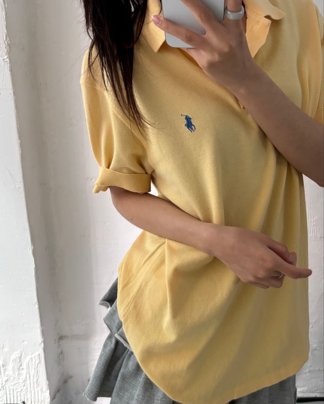 Polo 폴로 랄프로렌 옐로우 블루포니 PK 카라티셔츠 상품이미지5