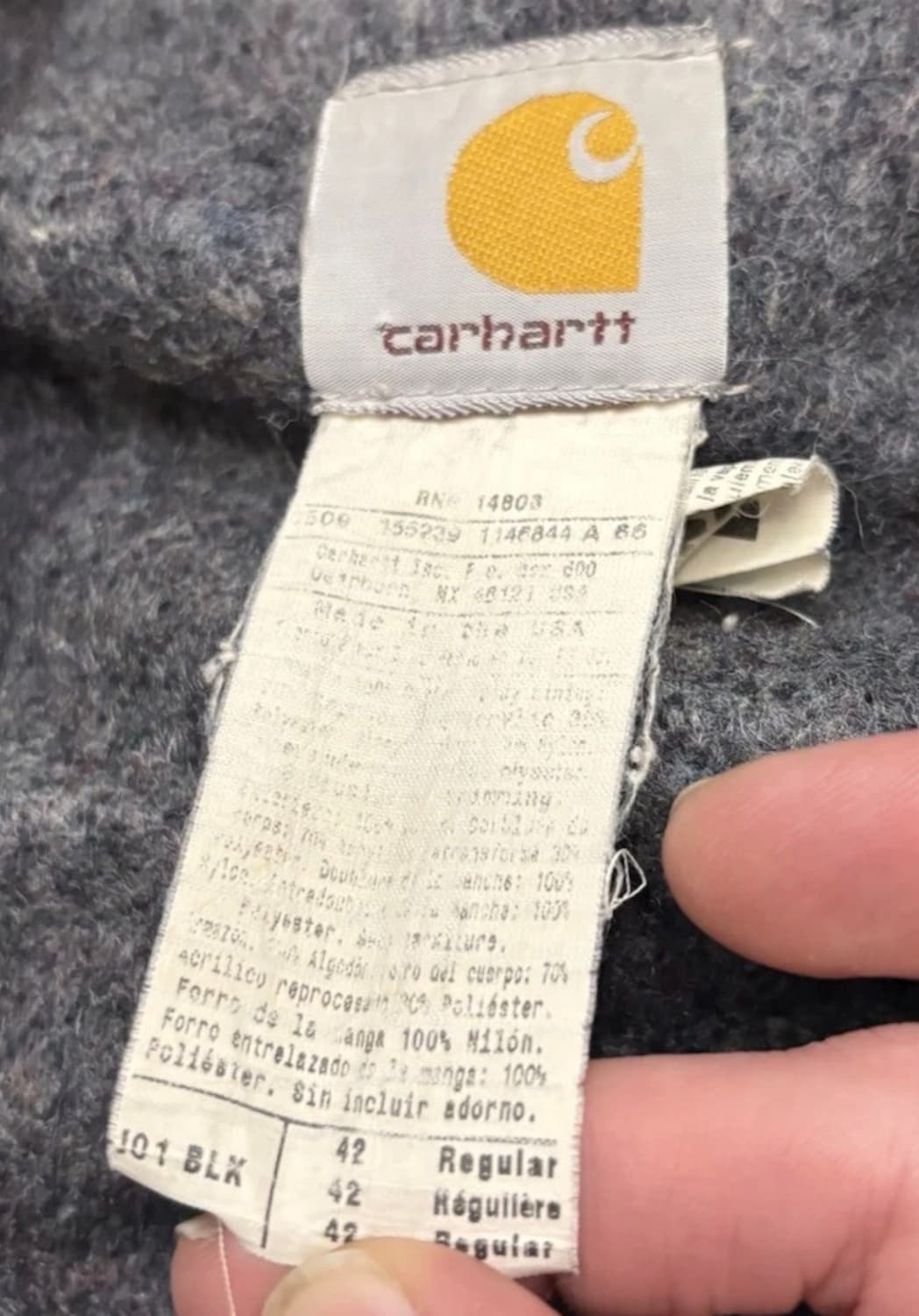 [42 - R] 칼하트 J01 BLK 디트로이트 자켓 ( M ~ L ) 상품이미지4
