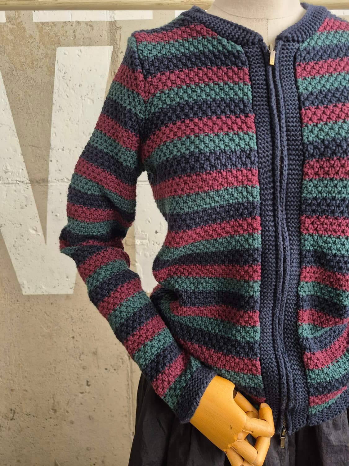 타미힐피거 니트집업S(SB2 상품이미지2