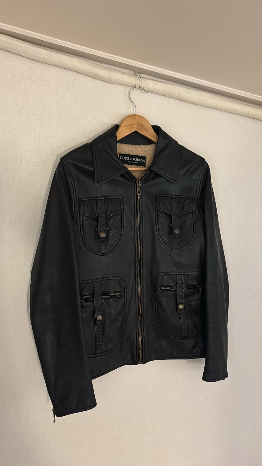 00‘s 돌체 앤 가바나 싱글 라이더 자켓 상품이미지2