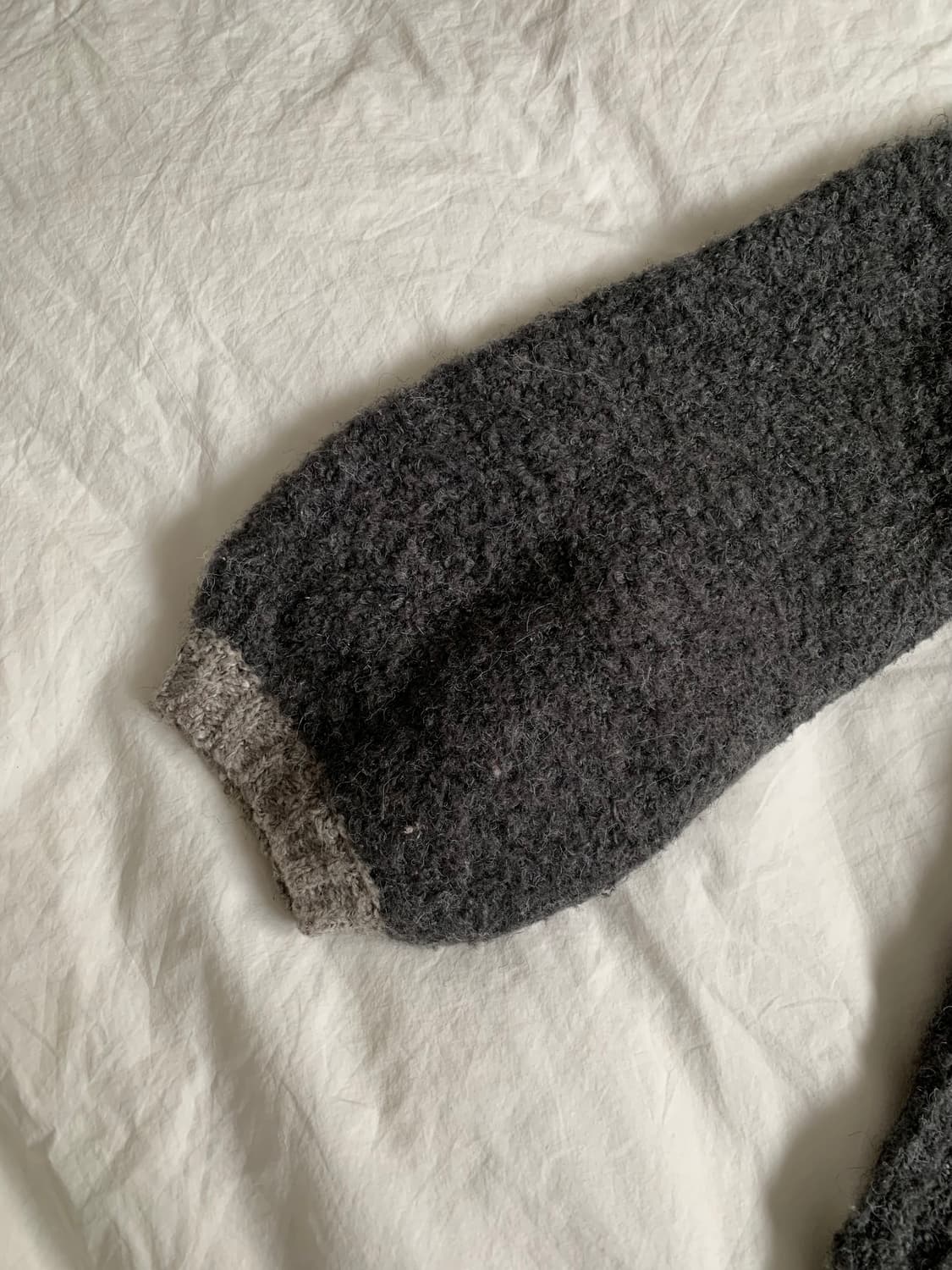 배색 보들 니트 상품이미지3