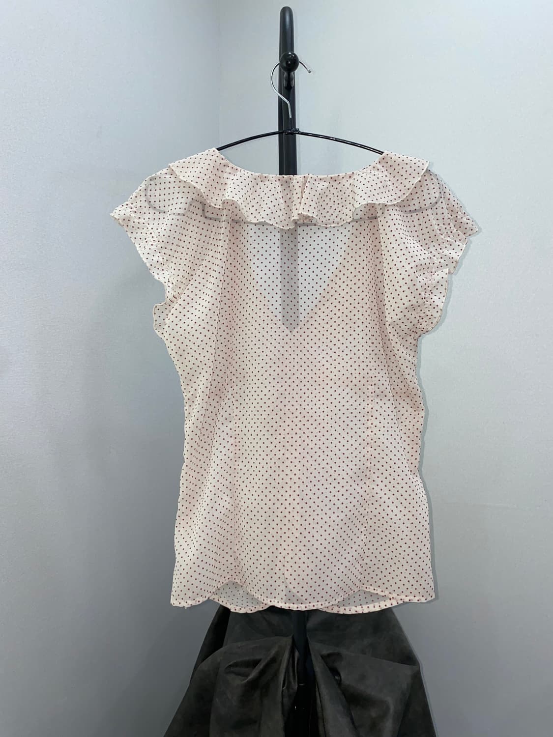 MISS SIXTY 00s Dot Frill Chiffon Blouse 상품이미지4
