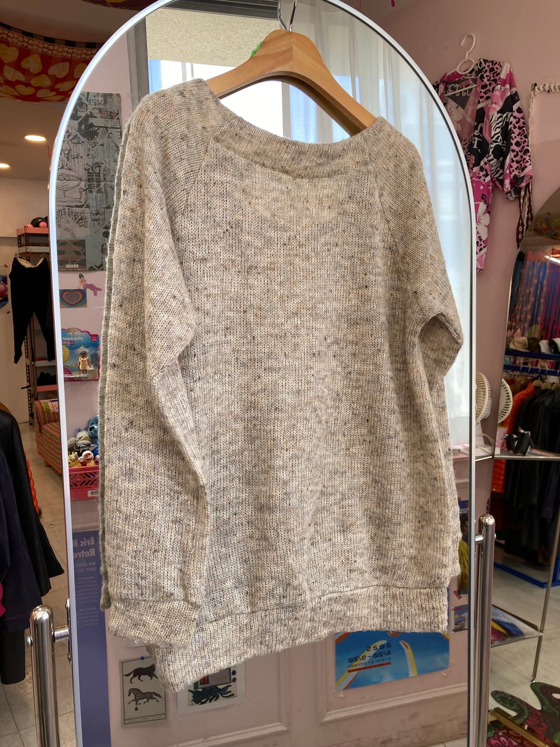 에스닉 오트밀 단추 니트 상품이미지4