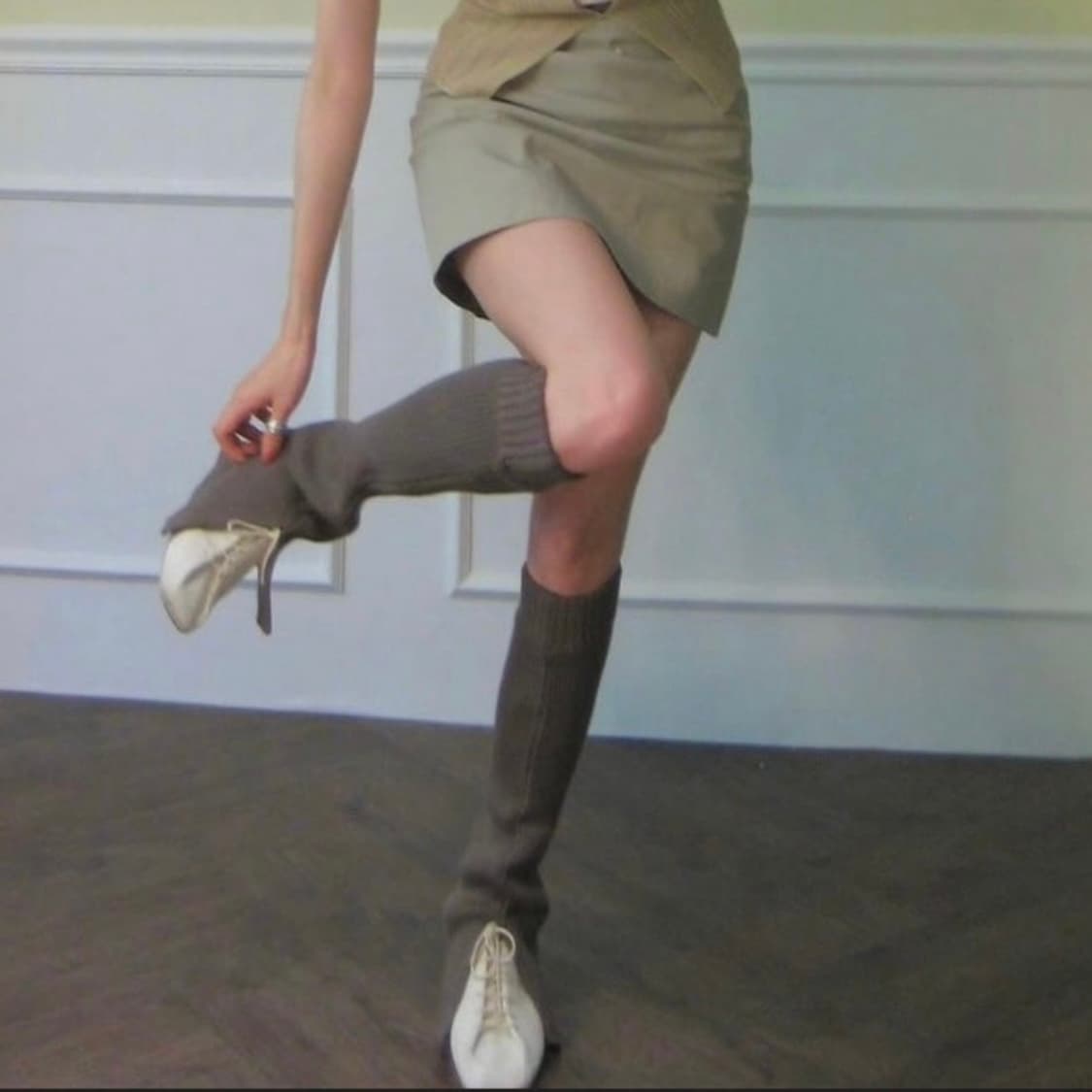 수리클래식 더비 55수리 나파 램스킨 화이트 상품이미지6