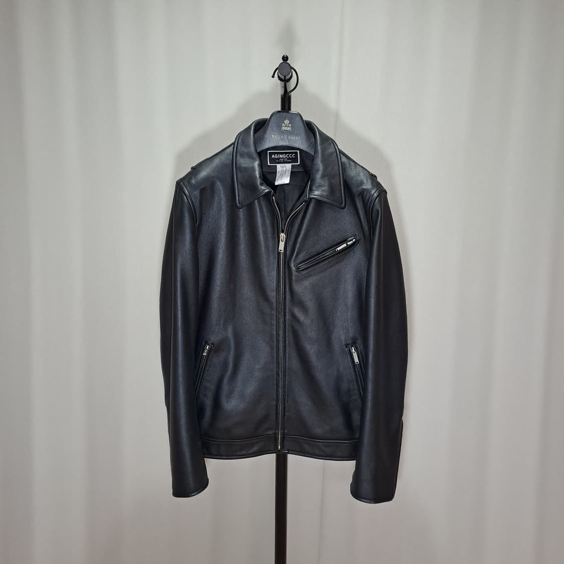(택포) 에이징씨씨씨 램스킨 레더자켓 L B469 상품이미지1