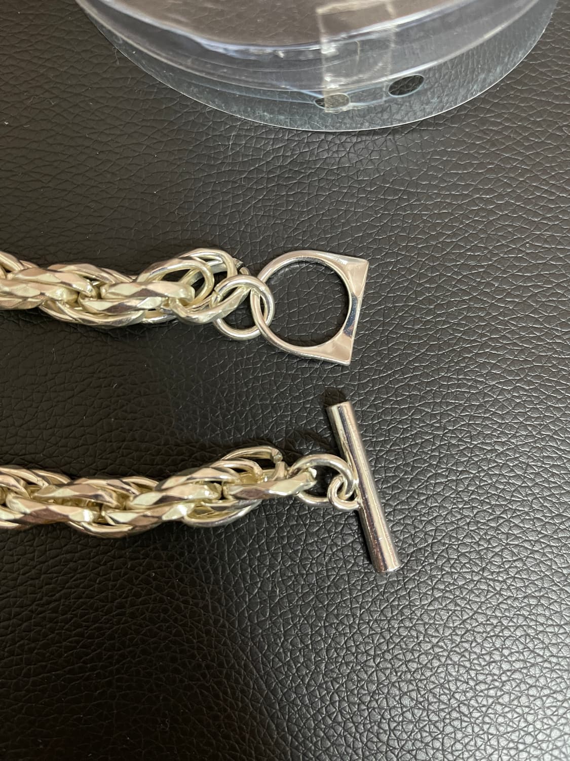 [새상품한정판] SYSTEM 시스템 은색 체인 목걸이 상품이미지2