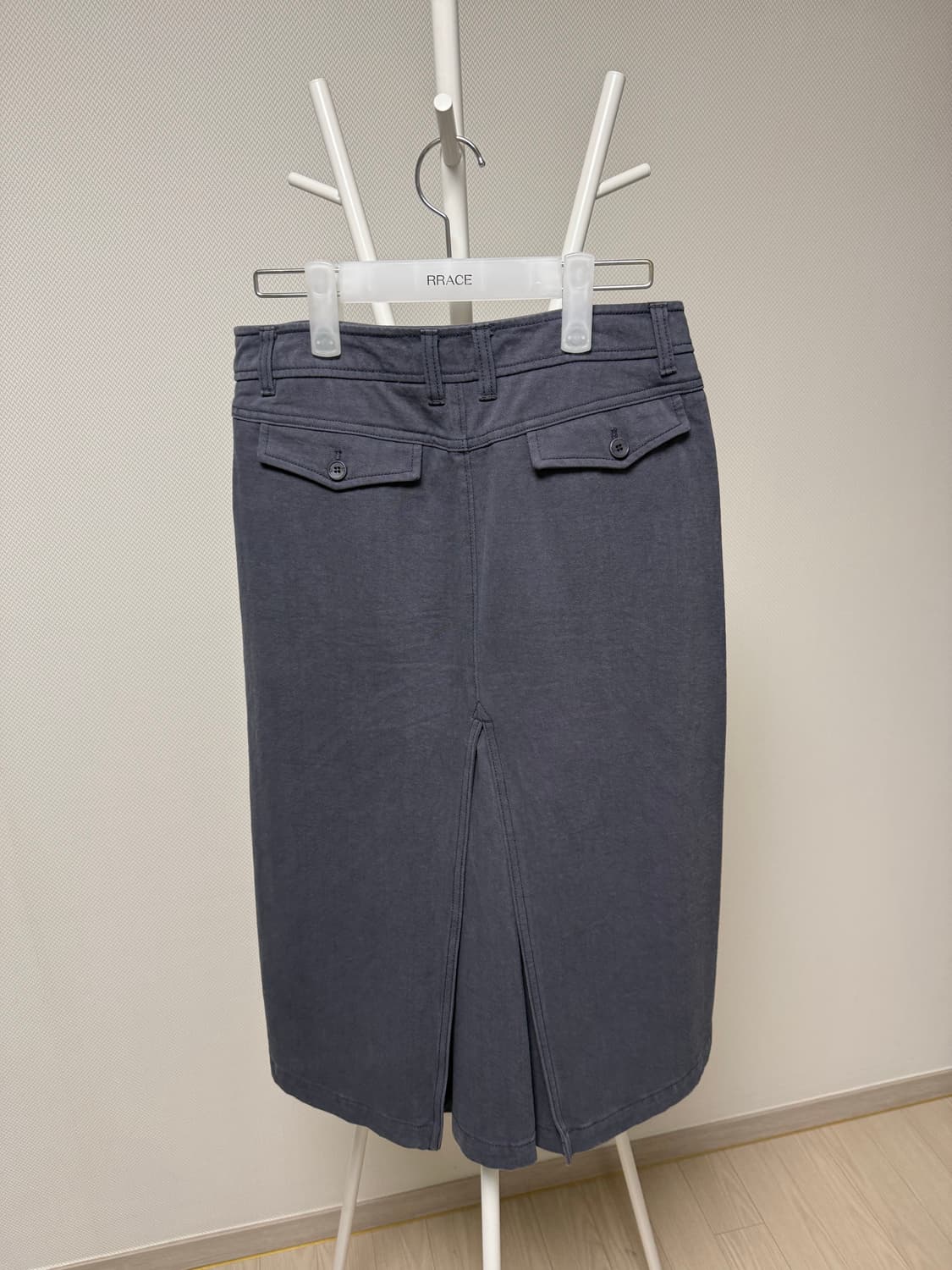 LFM 코튼 A라인 스커트 (블루 / M) 상품이미지5