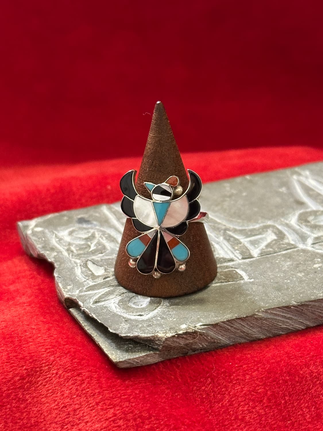 70s Zuni Thunderbird Inlay Sterling Si 상품이미지1