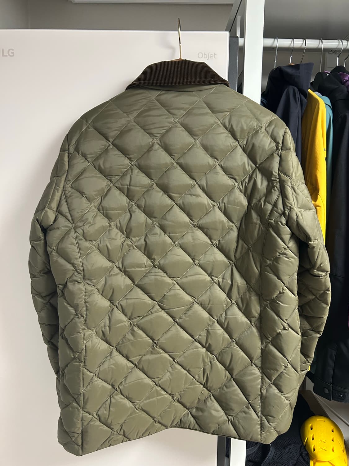 바스통 108 올리브 퀼팅자켓 상품이미지3