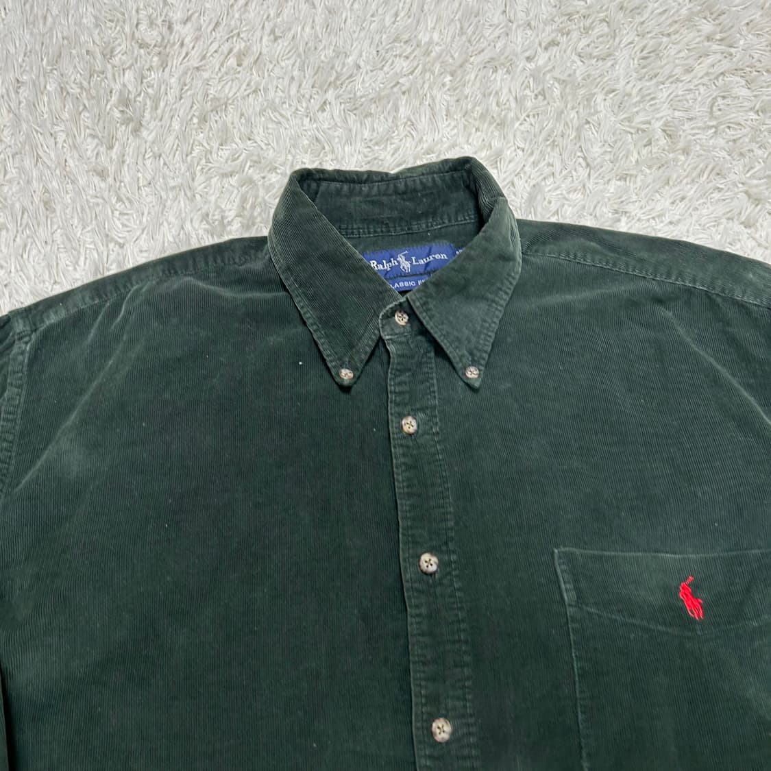 Polo 90s Khaki Corduroy Shirt  상품이미지5
