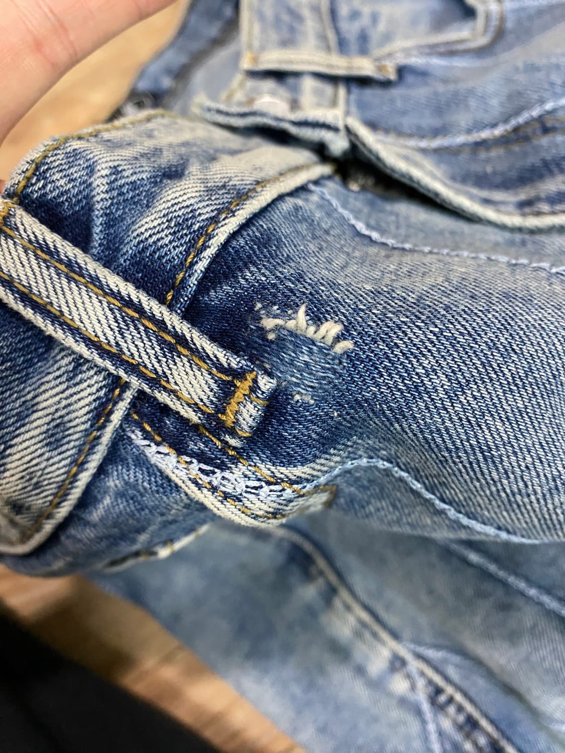 떠그클럽 체인스티치 데님 팬츠 청바지 3 상품이미지5