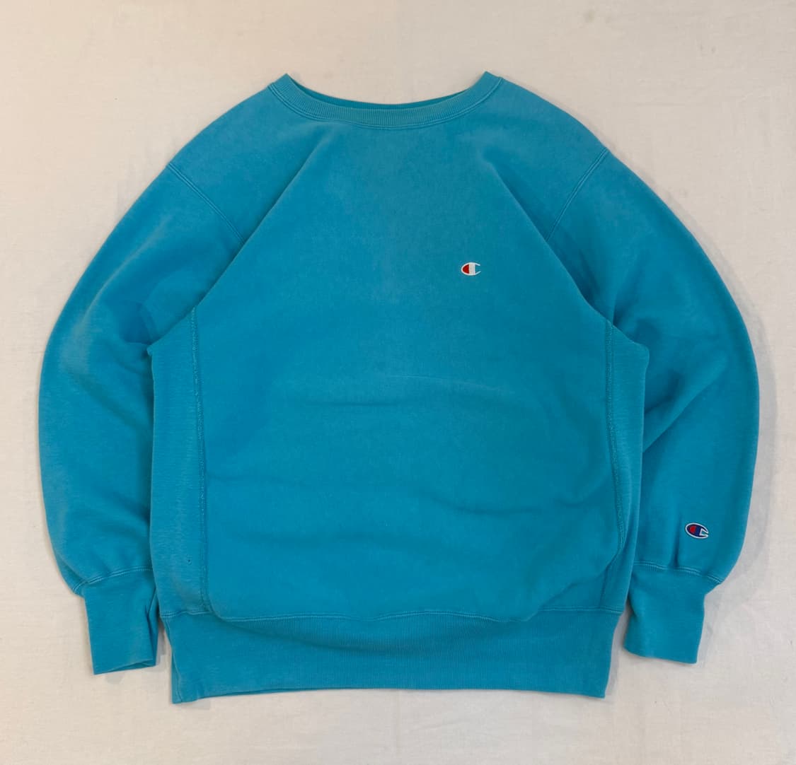 90s 챔피온 리버스위브 스웻셔츠 맨투맨 아쿠아민트 상품이미지1