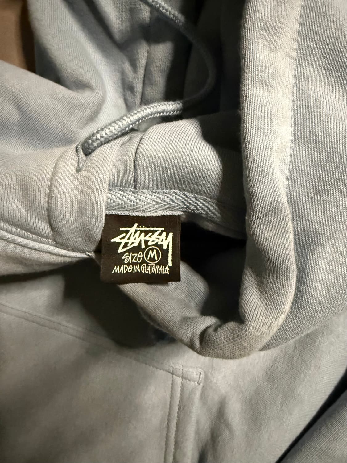 스투시 월드와이드 닷 후드티 슬레이트 상품이미지3