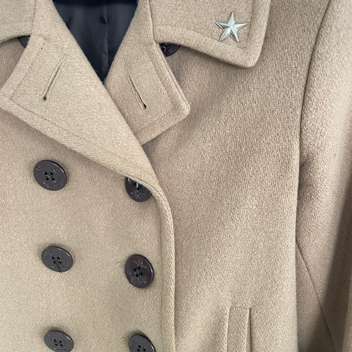 쇼트 어스뮤직 피코트 자켓 상품이미지5