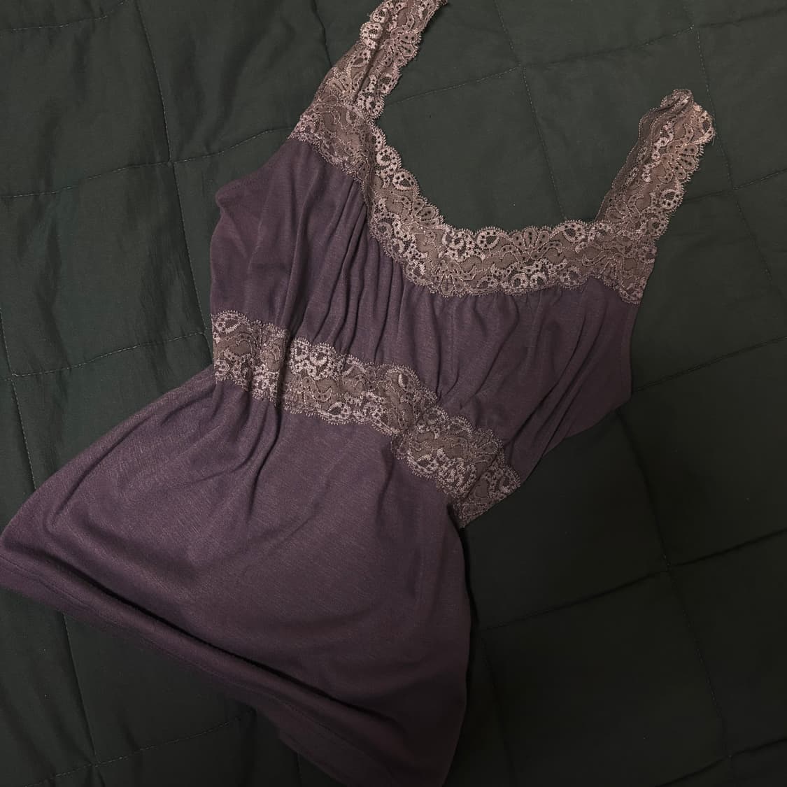 빈티지 레이스 나시 퍼플 상품이미지1