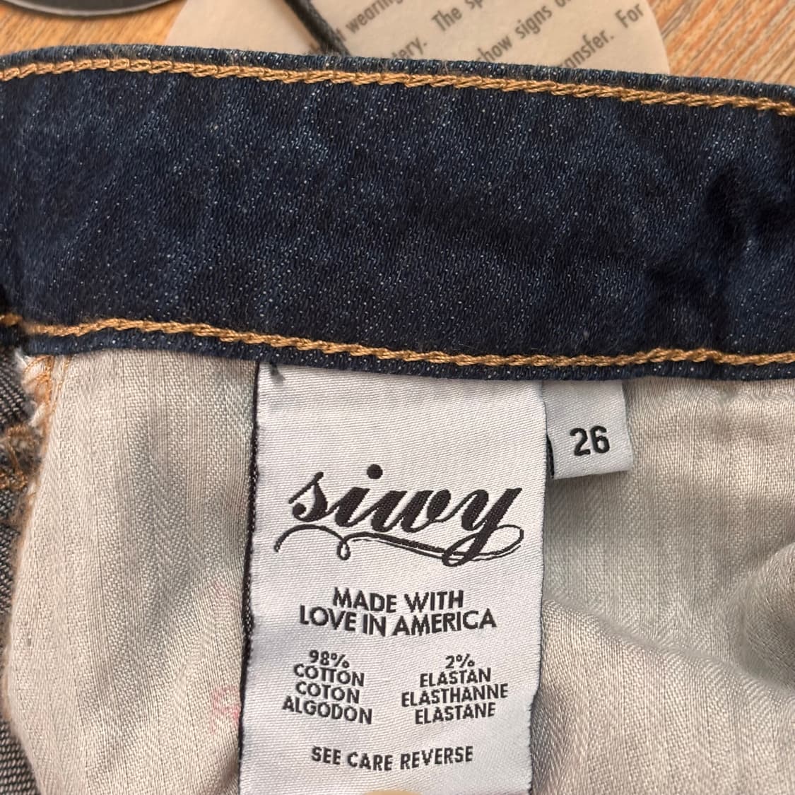 SIWY 씨위 슬림 26 스판 데님 청바지 실루엣 부츠컷 샬럿 상품이미지7
