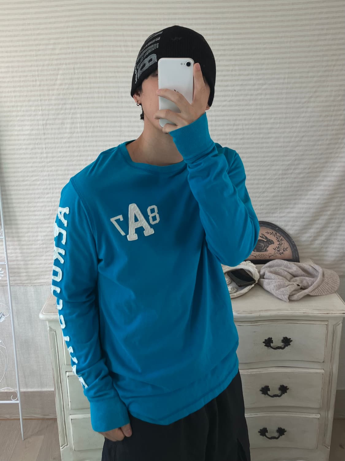 빈티지 포스텔 스카이 긴팔 750 y2k 스트릿 갸루 펑키 일본빈티지 상품이미지1