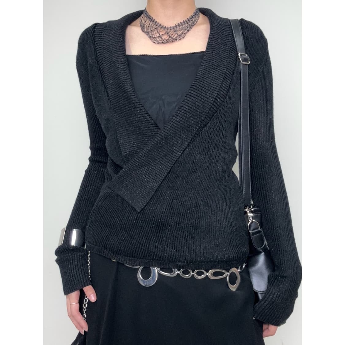 빈티지 블랙 니트 상품이미지1