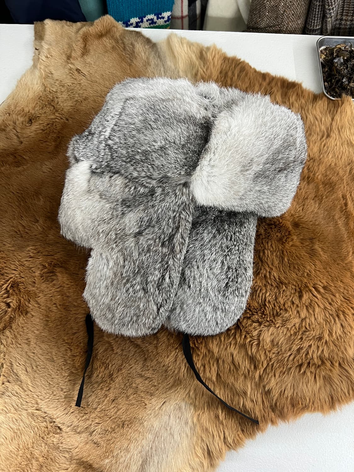 빈티지 리얼퍼 군밤모자 상품이미지1