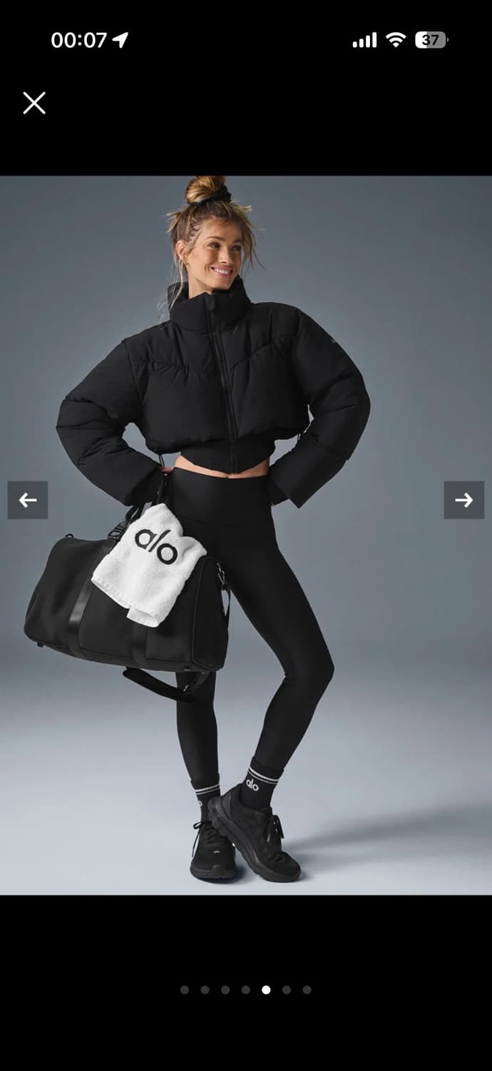 alo 알로 블랙 숏패딩 xs 상품이미지4