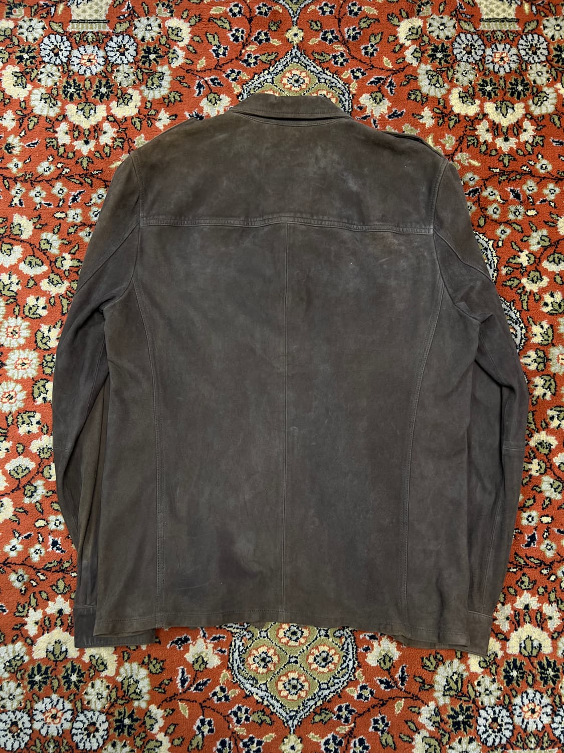 [L] 올세인츠 리얼 스웨이드 셔츠 자켓 브라운 상품이미지3