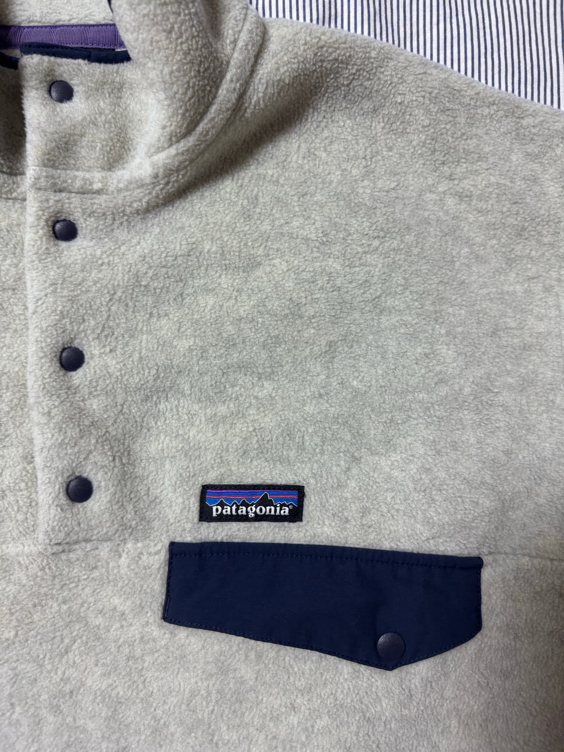파타고니아 헤비웨이트 신칠라 스냅티 플리스 풀오버 오트밀 헤더 M 상품이미지4
