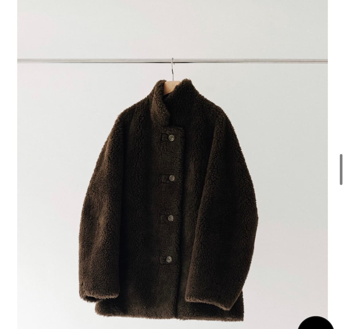 파사드패턴 램스울 퍼 하프자켓 s사이즈 상품이미지6