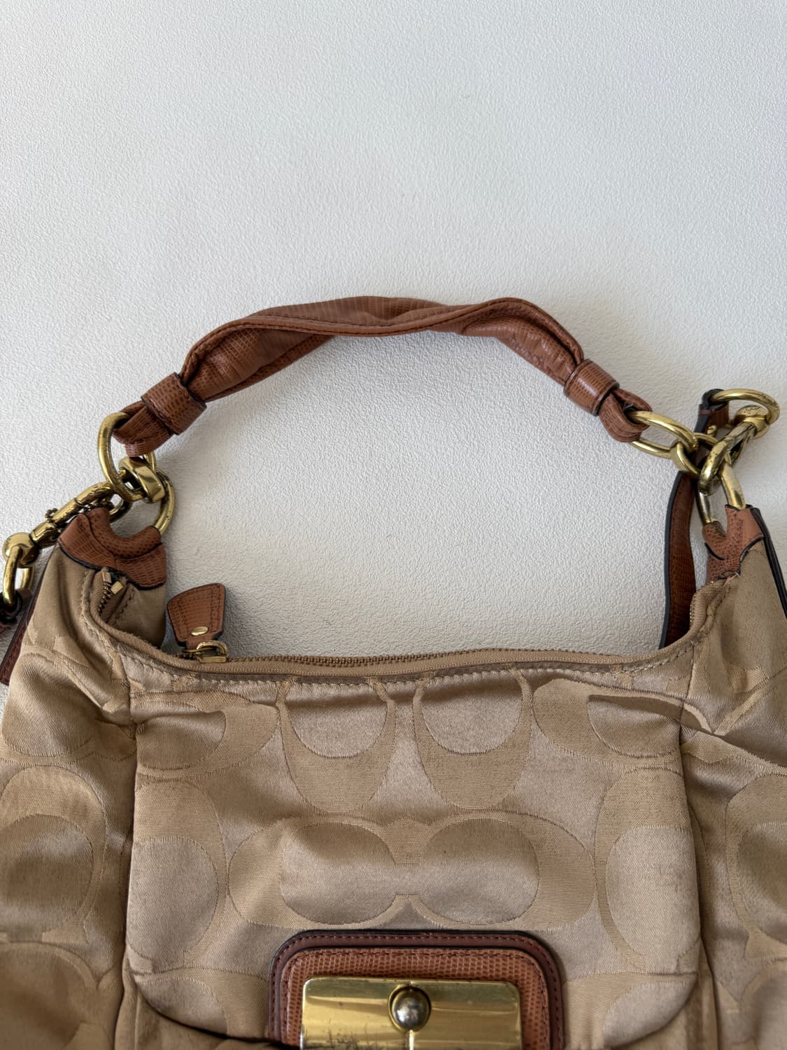 코치(COACH) 모노그램 숄더백(크로스 가능, 상태 확인) 상품이미지5