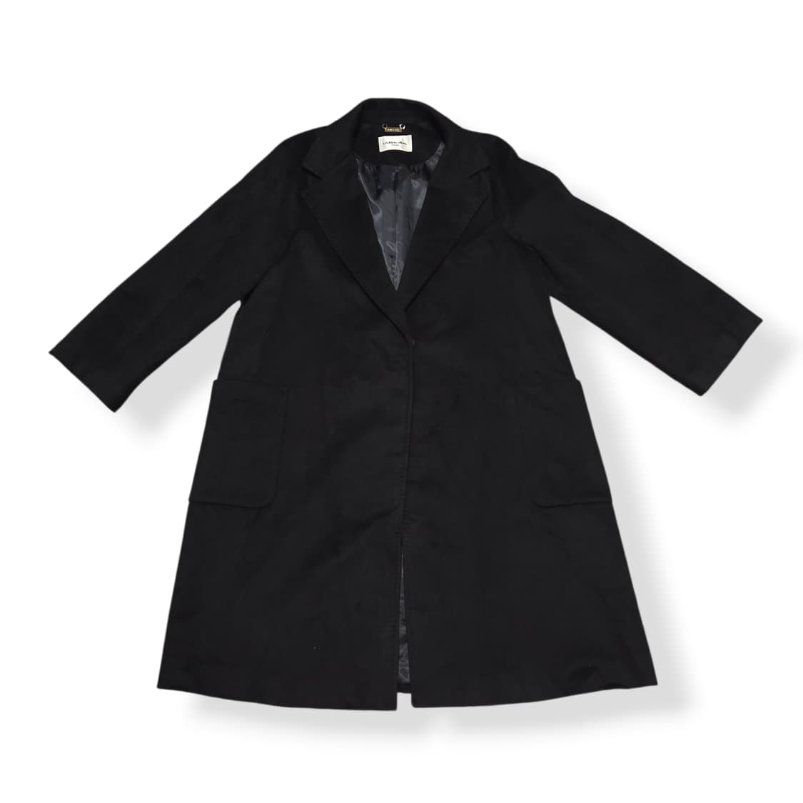 LAUREN VIDAL 로렌 비달 여성용 올 캐시미어 싱글 롱코트 상품이미지1