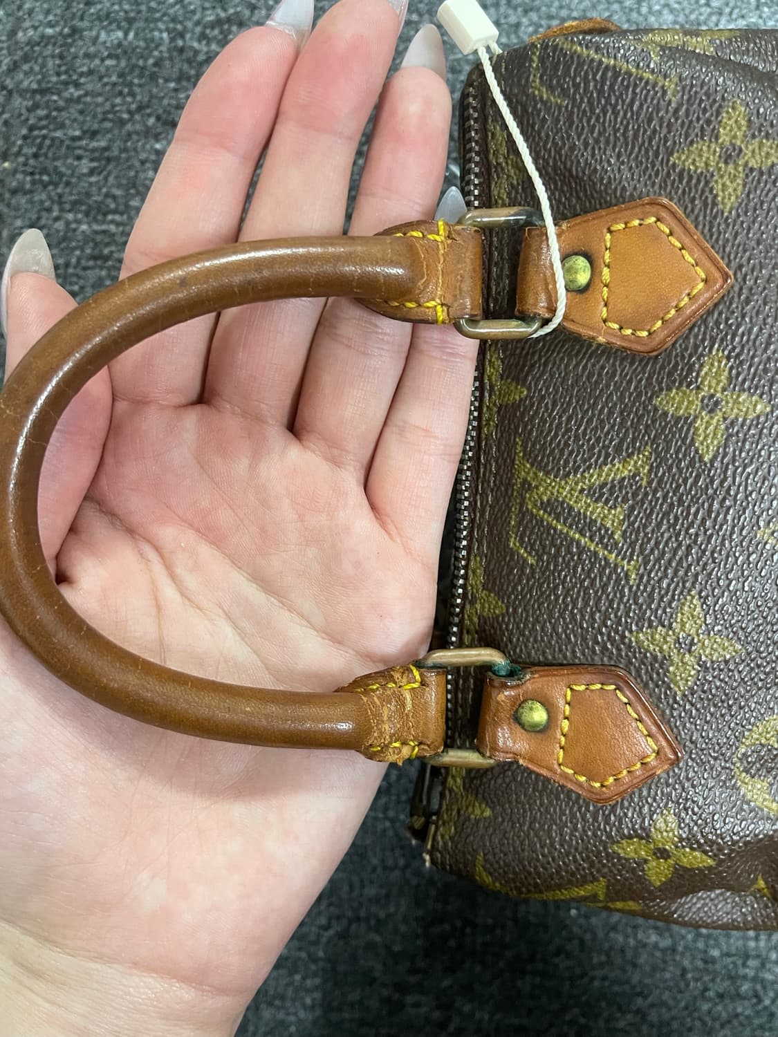 루이비통 모노그램 나노 스피디(체인&감정서 포함) 상품이미지3