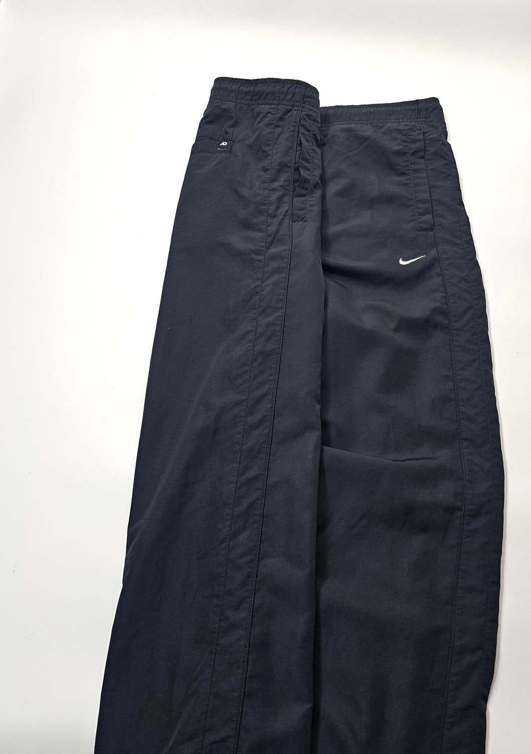 나이키 블랙 사이드라인 트랙팬츠 바람막이 와이드 바지 상품이미지4